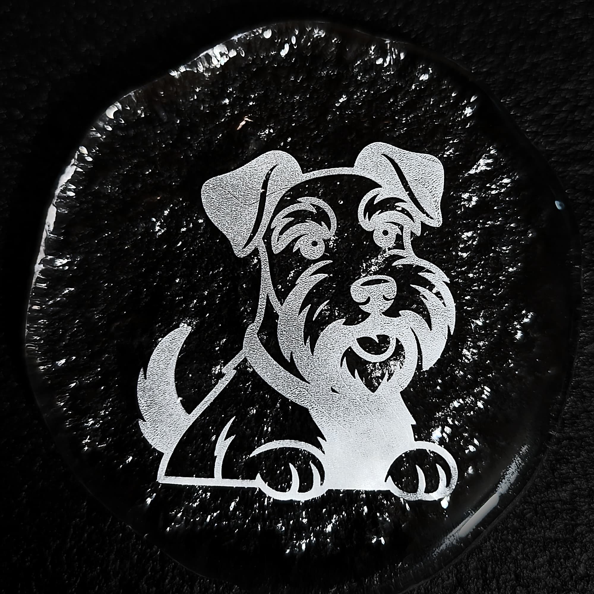 Custom Engraved Glass Coasters — Set of 2