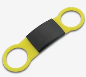Silent Slide-On Silicone Dog Tag — Personalized